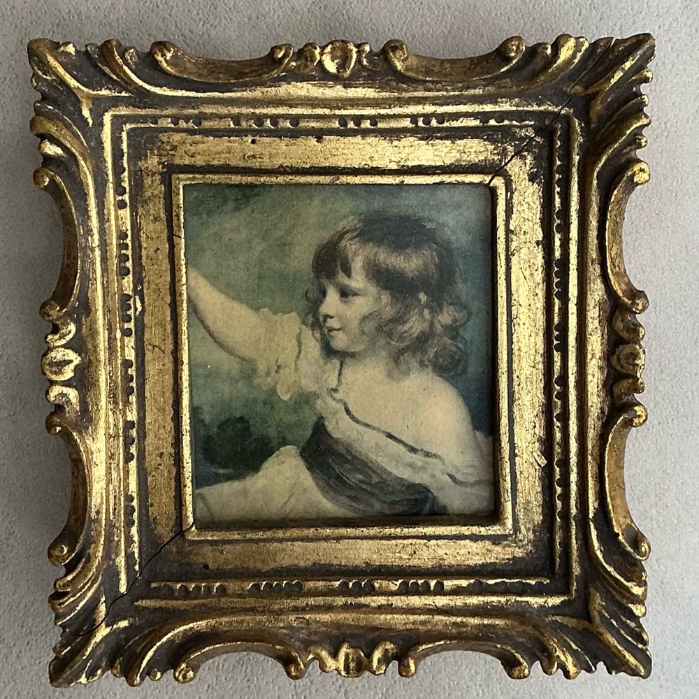 Vintage Gold Framed Portrait Wall Art